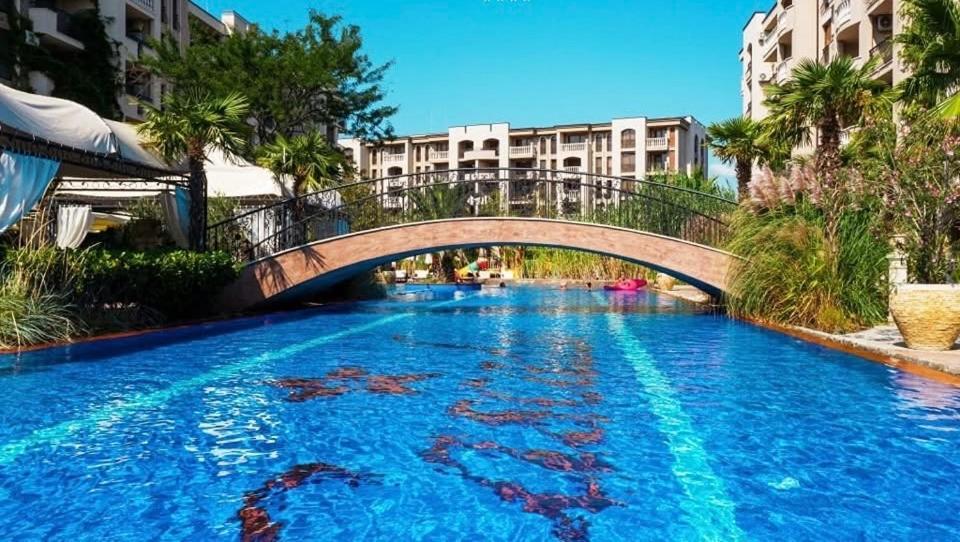 Wonderful Deluxe Appartement In Cascadas Family Resort Sunny Beach Exterior photo